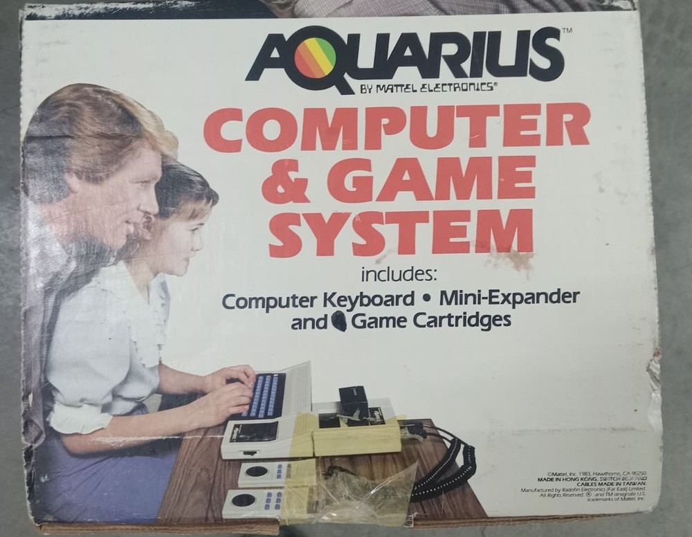 RARE UNOPENED! Vintage Complete AQUARIUS Computer System 1983 Mattel OBO