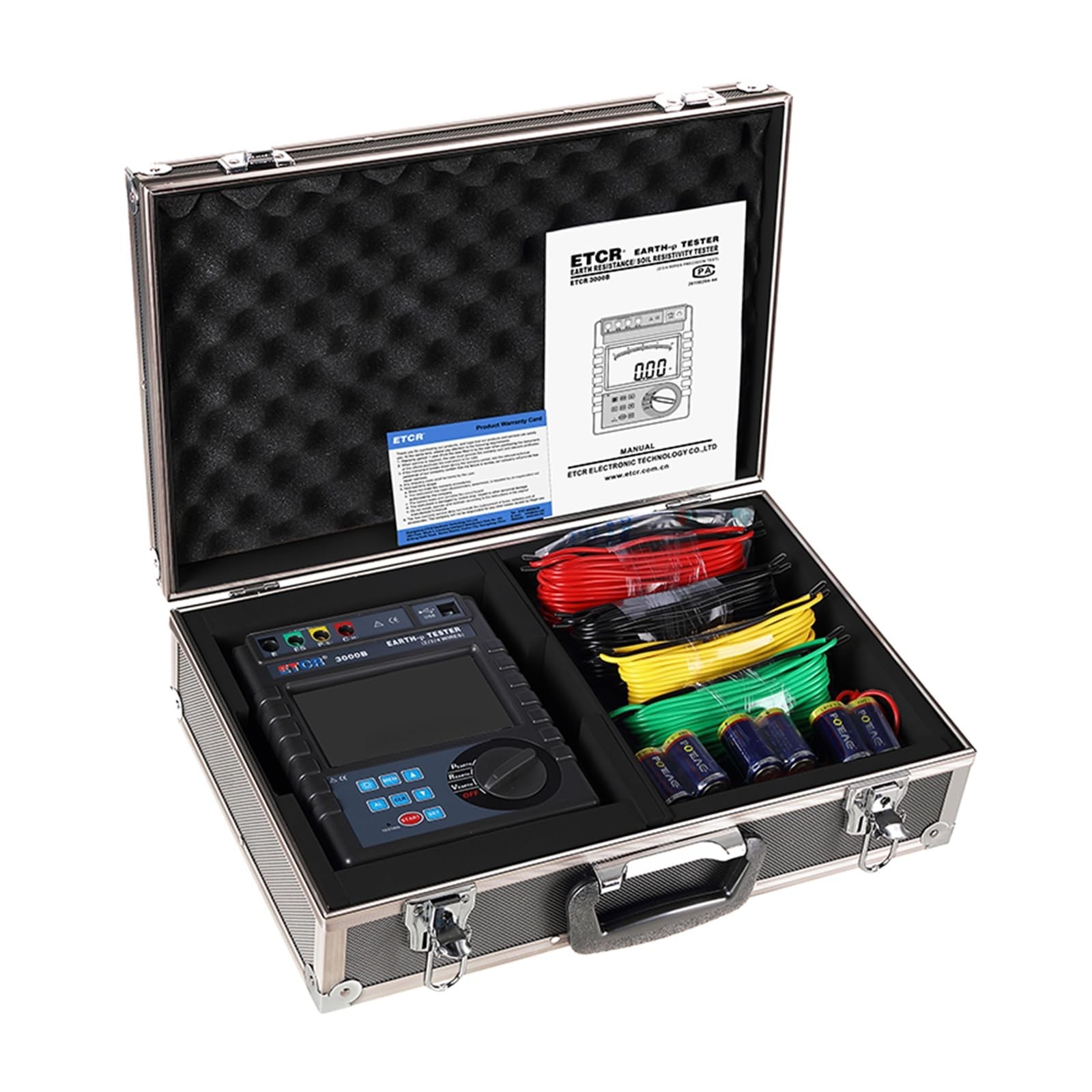 ETCR3000B Soil Resistivity Tester Ground Resistance Meter Earth Resistance Te...