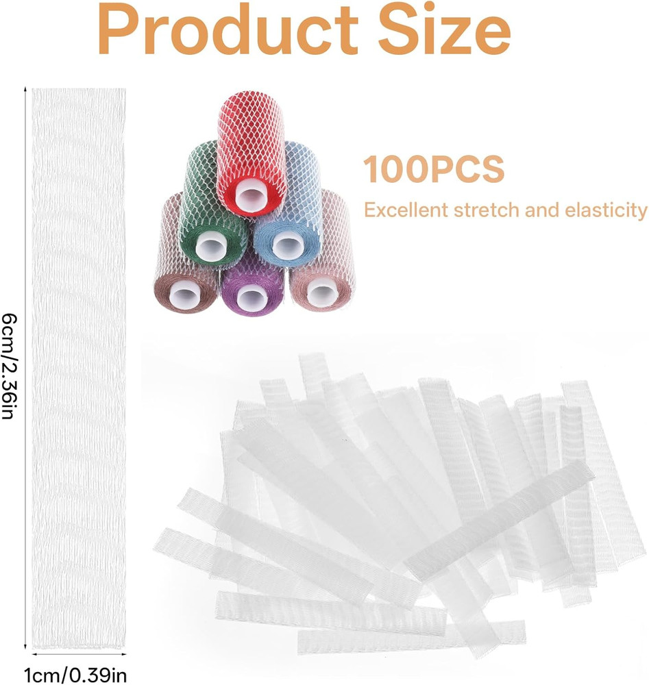 100Pcs Thread Covers Thread Nets for Spools of Threads Embroidery Threads Sleeve