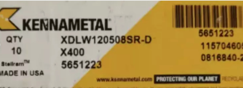 10PCS  ORIGINAL  INSERTS XDLW 120508SR-DX400