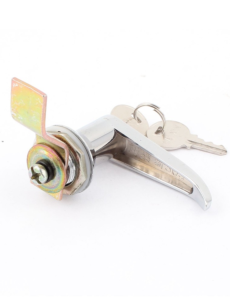 Distribution Box Cabinet 67mm Handle Panel Mount Cam Lock w 2 Keys