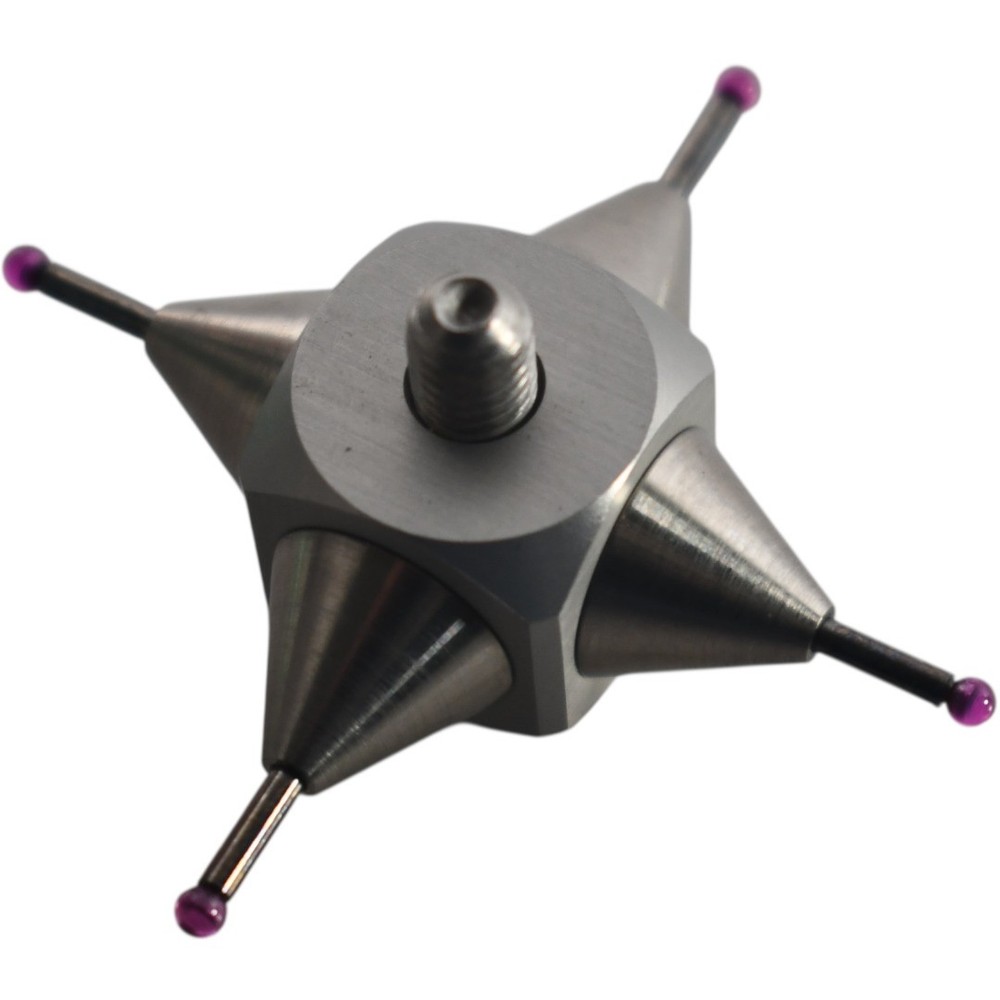 NEW CMM Star Probe Ruby Ball Indicator Point 4-Way Adapter 2mm