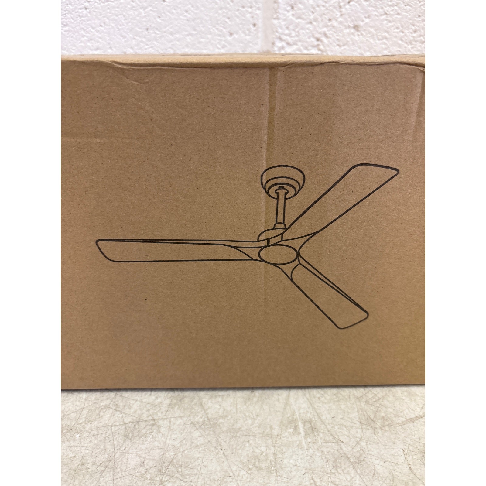 Depuley Ceiling Fan Without Light: 52" 3 Blade Outdoor Fans for Patios - Walnut