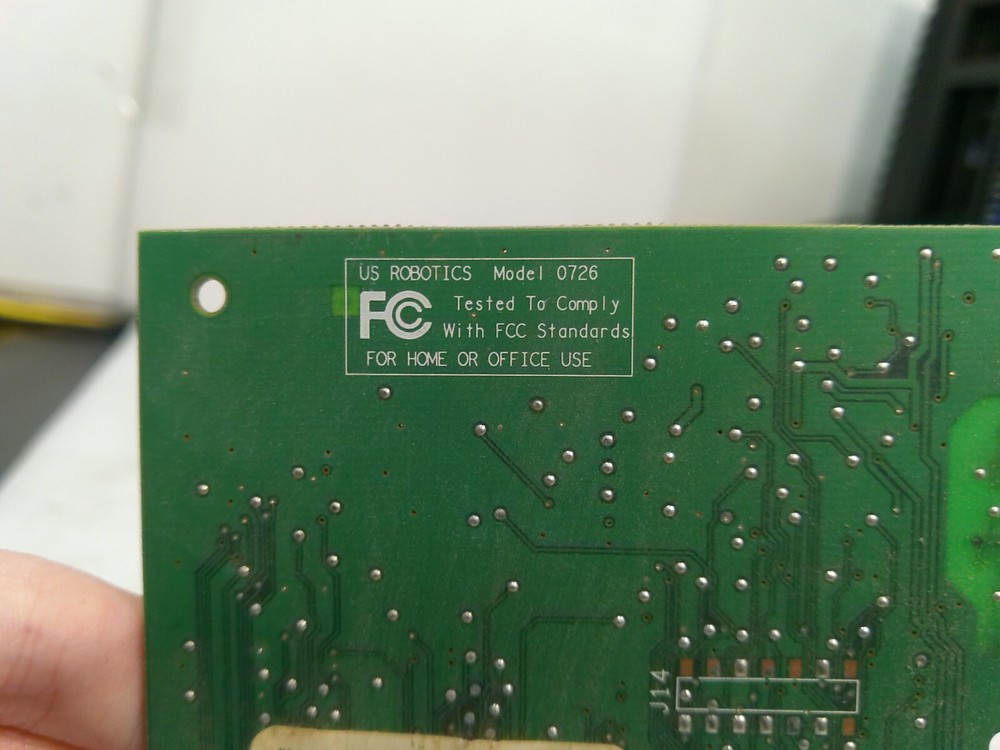 3Com PCI Modem Card 4X2USA-32034-M5-E Model 0726
