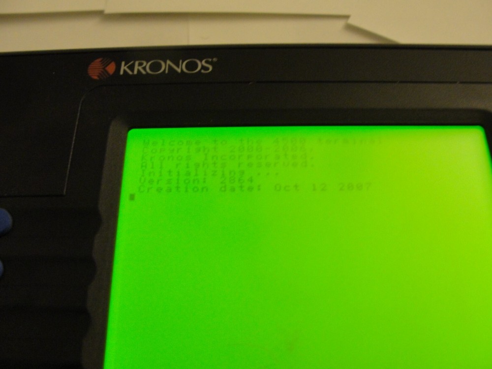 🔥 KRONOS 4500 Digital Badge Time Clocks, Terminal Nice