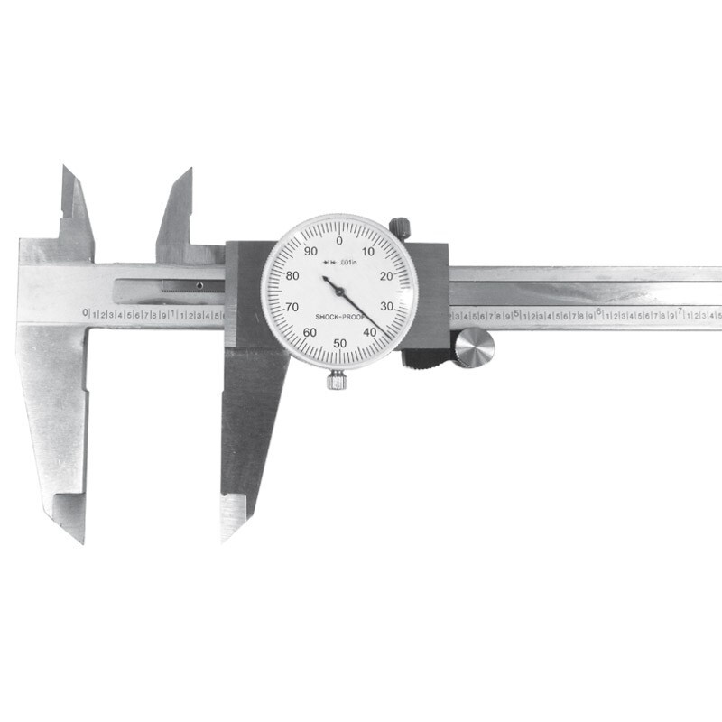 0 - 12" Dial Caliper - White Face