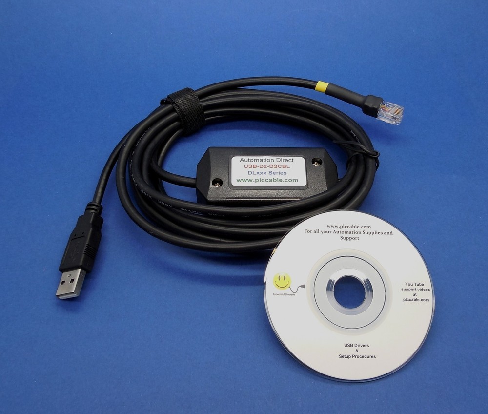 Automation Direct Koyo USB D2-DSCBL programming 10ft also Click