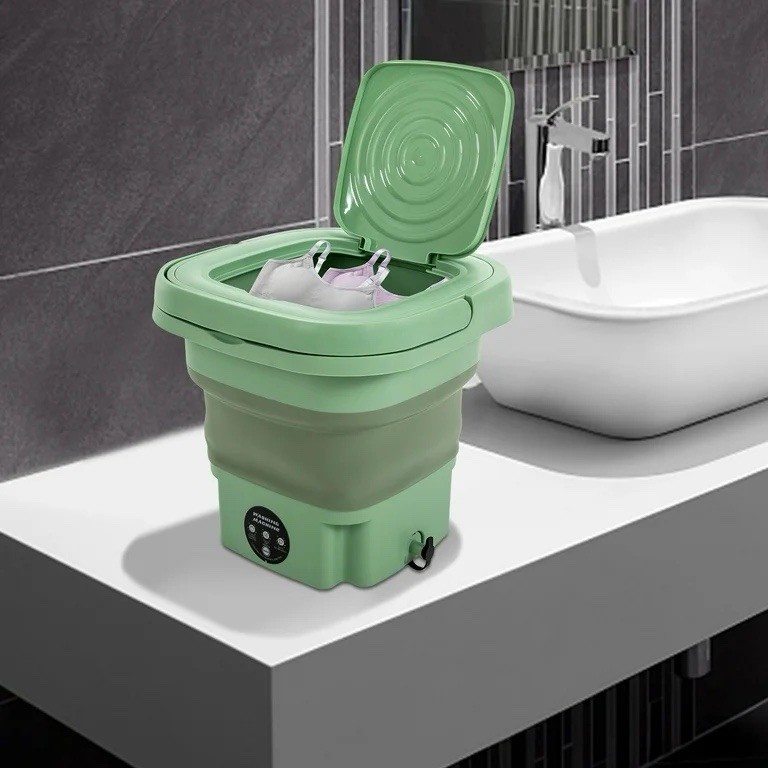 Mini Folding Washing Machine 8L/16L Portable Top-Loading Foldable Touch