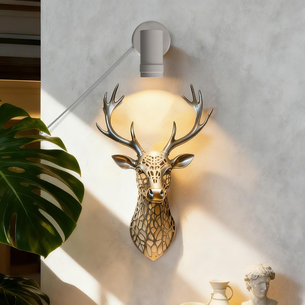 White 9W Plug-in LED Zoomable Spotlight with Switch, Adjustable Beam Angle 10...