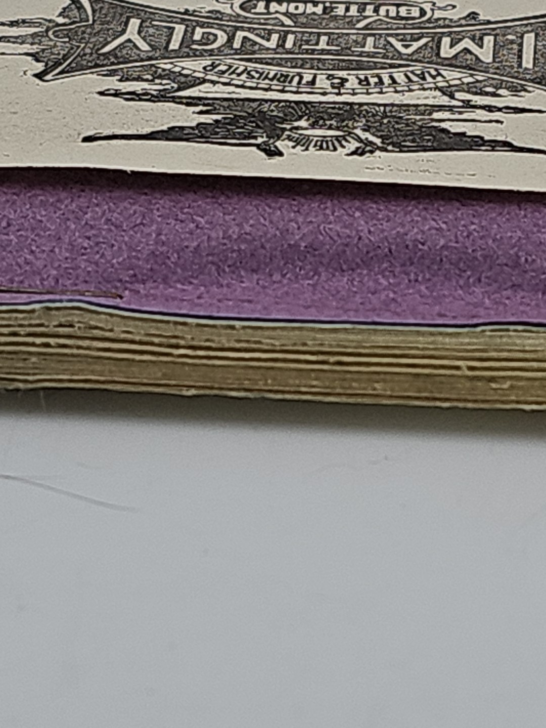 Vtg. 50 Recept Book forDunlap Hat Agency, 1901 Letterhead, Matter & Furmisher