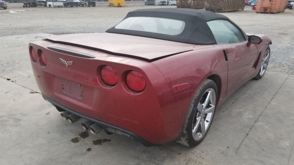 09 CHEVY CORVETTE C6 GLOVE BOX BLACK