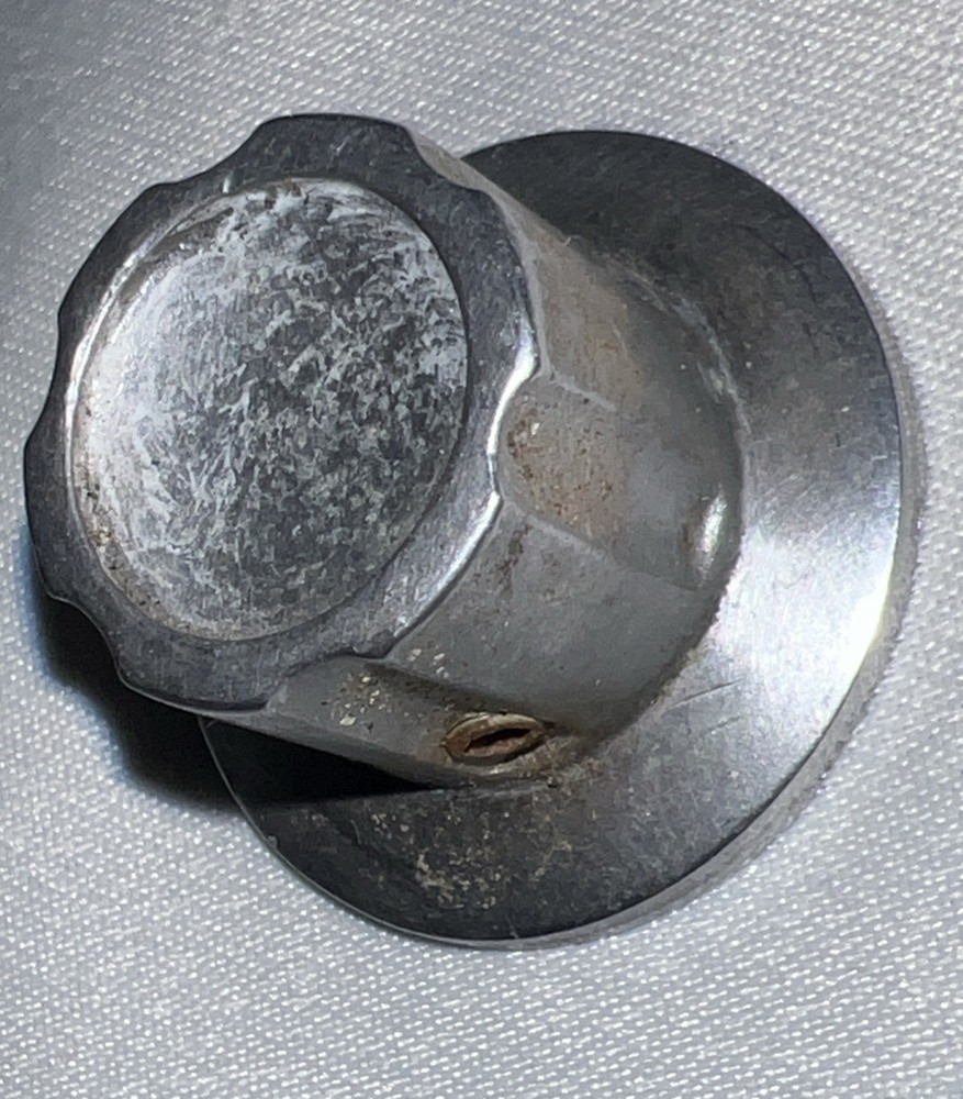 Heathkit Apache Transmitter Small Metal Knob one 1 inch Diameter .