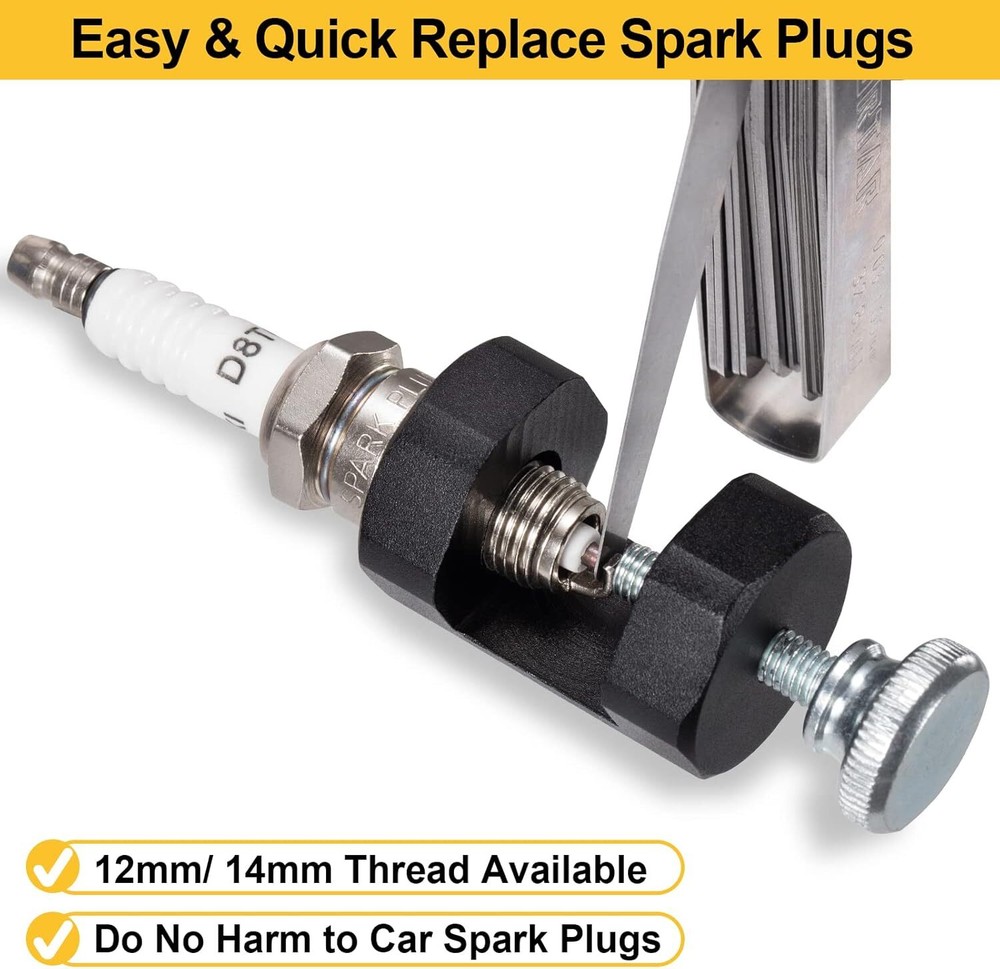 Spark Plug Gap Tool, 2Pcs Spark Plug Gapping Tool, High Precise Spark Gap Adjust