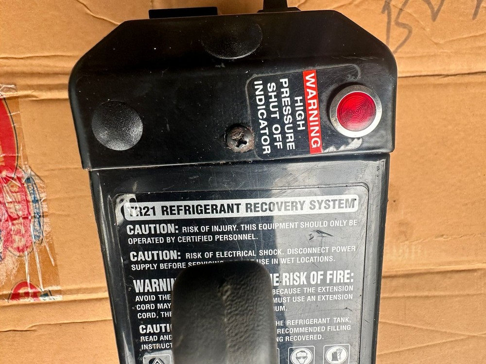 CPS REFRIGERANT RECOVERY SYSTEM MODEL TR21
