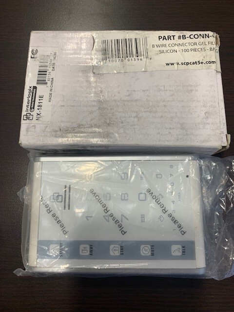 Interlogix GE Security NetworX NX-1811E Touch LED Keypad, Portrait White!
