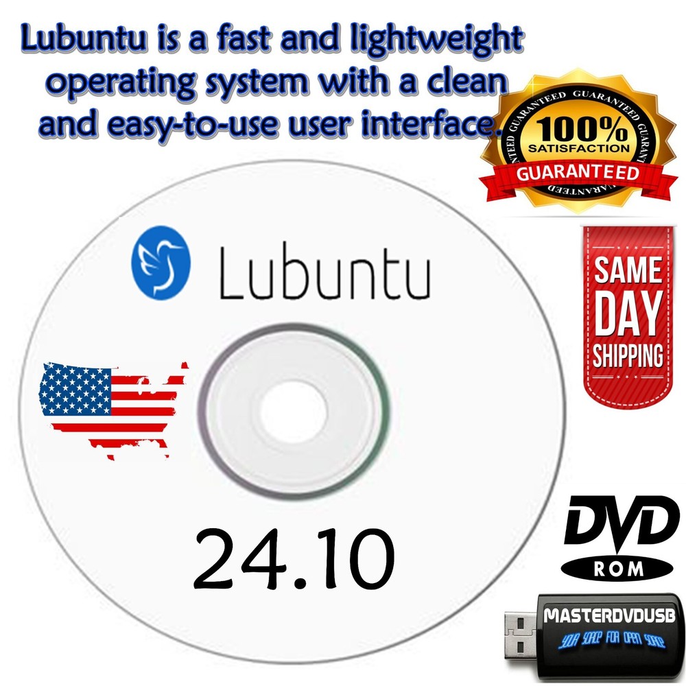 Lubuntu 24.10 Bootable DVD – Fast, Lightweight, & User-Friendly OS