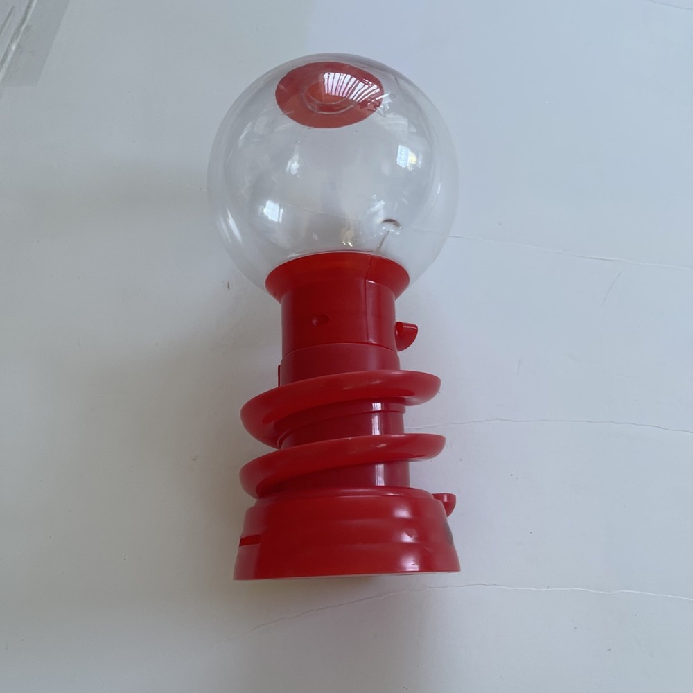 Chuck E Cheese Red Plastic Candy Gumball Machine