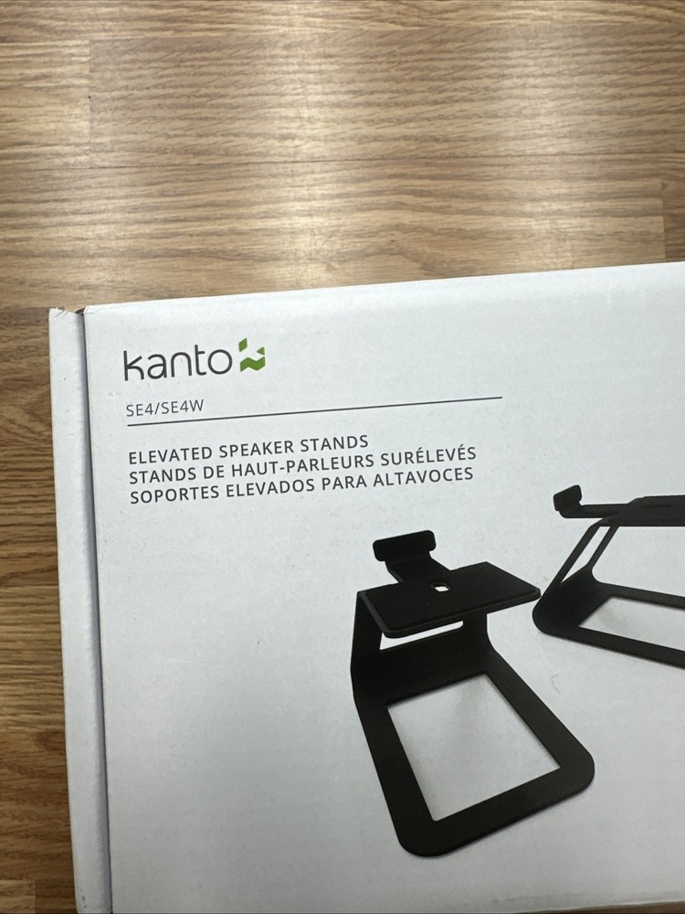 Kanto elevated desktop speaker stands (white)