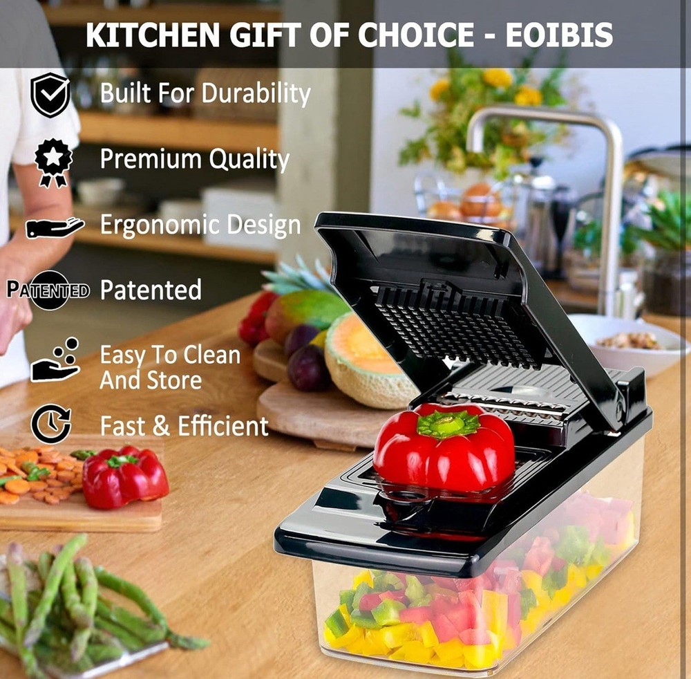 Vegetable Chopper Pro Onion Chopper 13-in-1 Multifunctional Vegetable Chopper