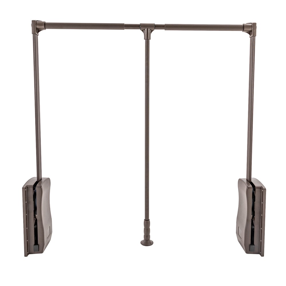 55Lbs Pull Down Clothes Hanger Garment Rack Closet-Mounted Adjustable Length