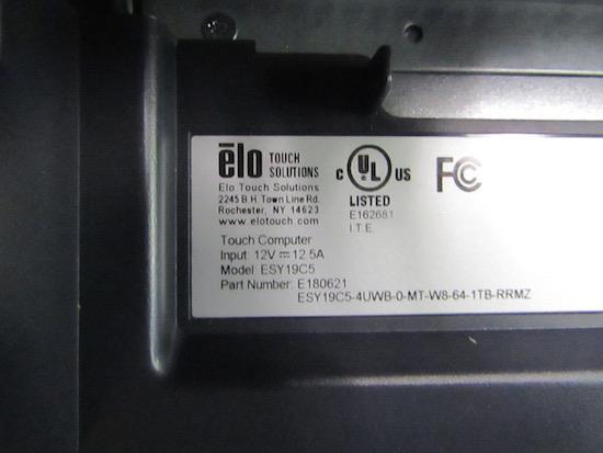 ELO TOUCH SOLUTIONS ELO-E180621CGT ELO ALL IN ONE TOUCHCOMPUTERS