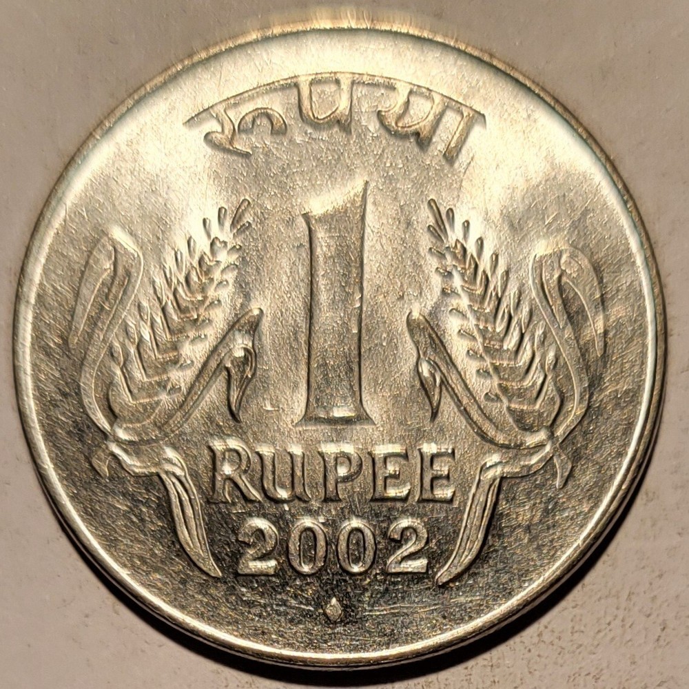 2002  India 1 Rupee  Coin     N25