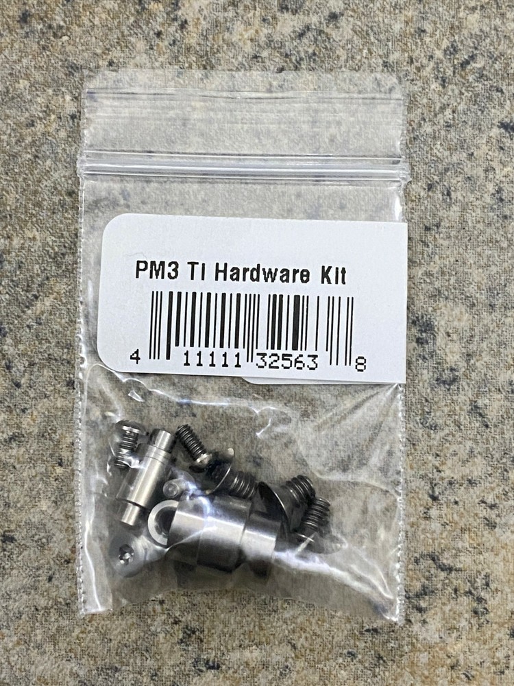 Flytanium Spyderco Paramilitary 3 Hardware Kit FLY602 - Titanium Silver