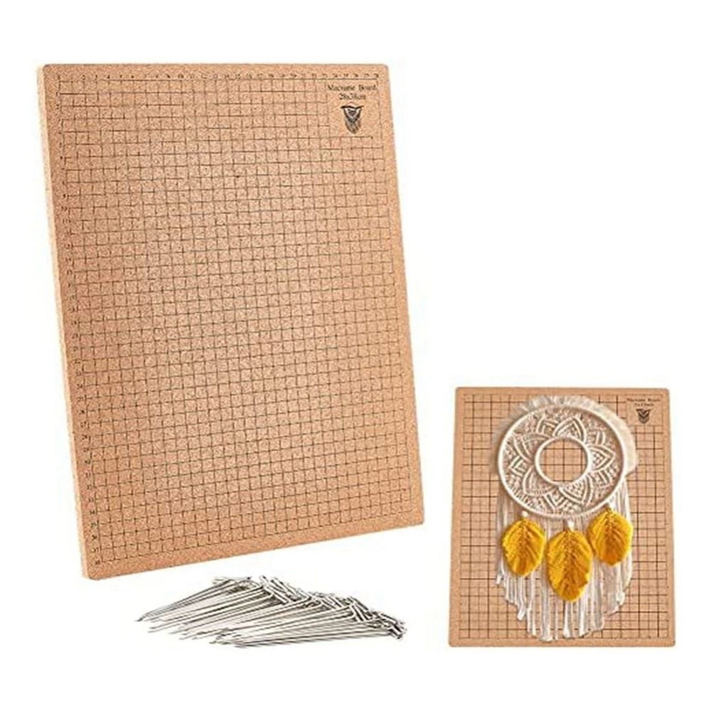 MakrameeBrett Makramee Board Cork With 50Needle T Needle Sleeve