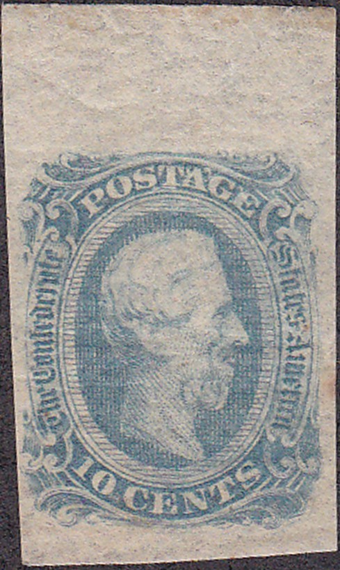 Confederate #12AD Ten Cent Stamp