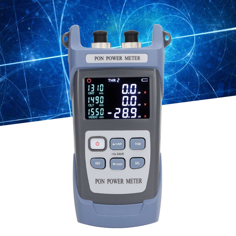 Optical Fiber Power Meter Digital Display Optic Cable PON Tester Set Kit