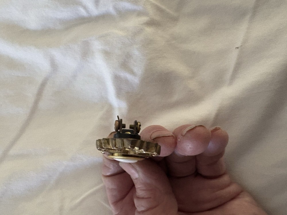 Ornate Brass Door Bell Switch