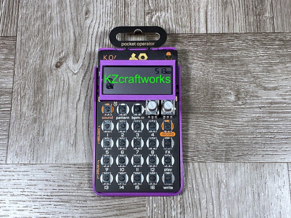 T.E. Pocket Operator Ultra Minimal Case & LCD Protector - Color PURPLE - USA