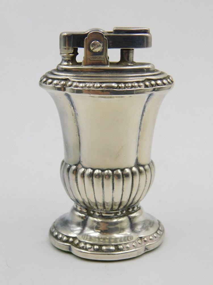 Vintage Silver Plated Ronson "Mayfair" Table Lighter