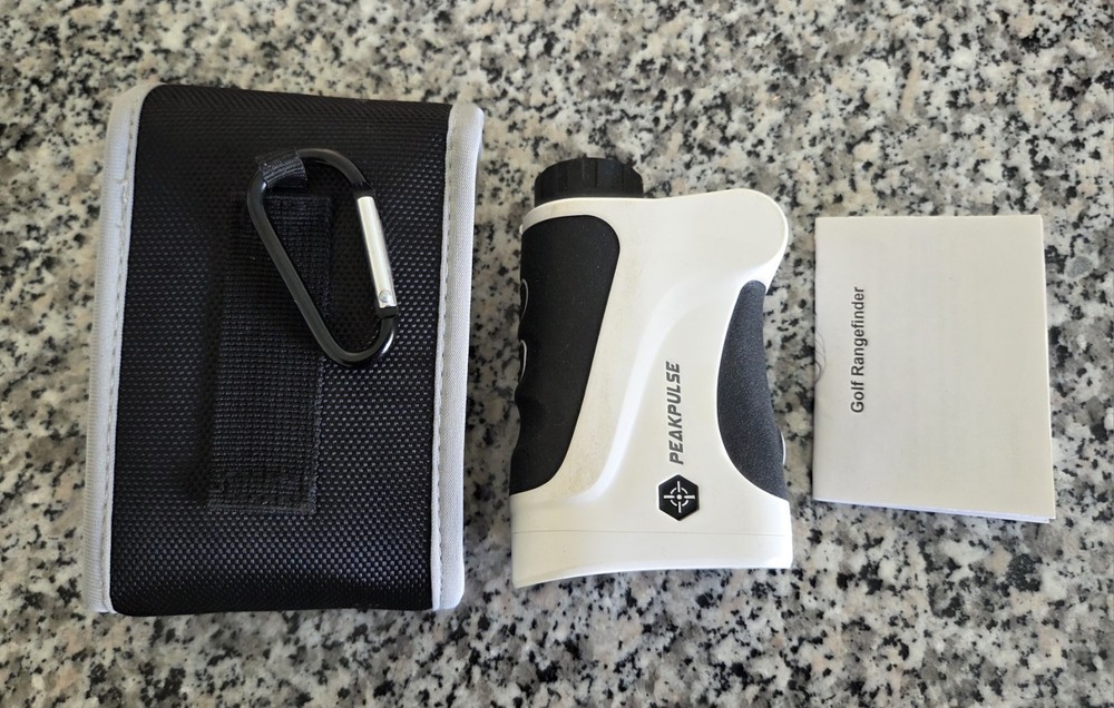 PEAKPULSE LE-600G Pro Golf Laser Rangefinder White Untested Missing Batt Door