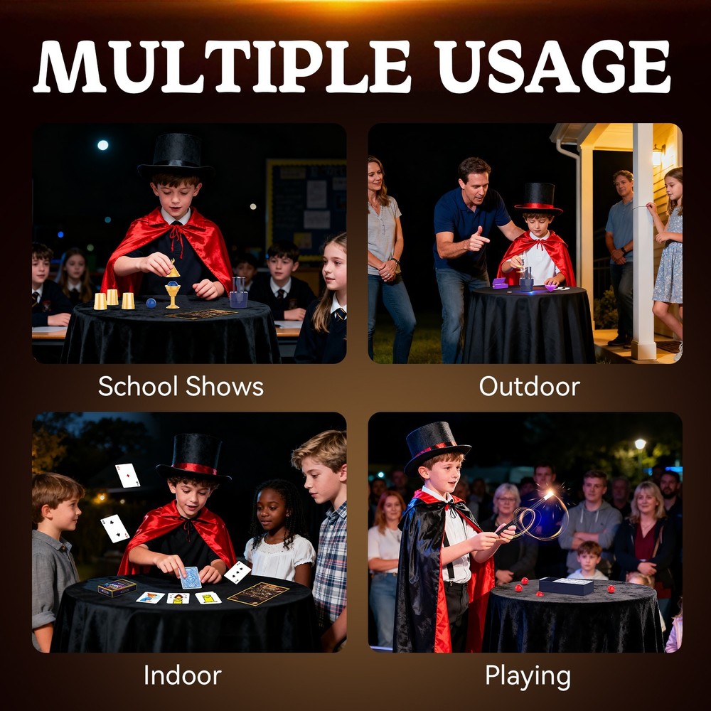 Nicella Magic Kit for Kids,300+ Magic Tricks with Step-by-Step Video Instruction