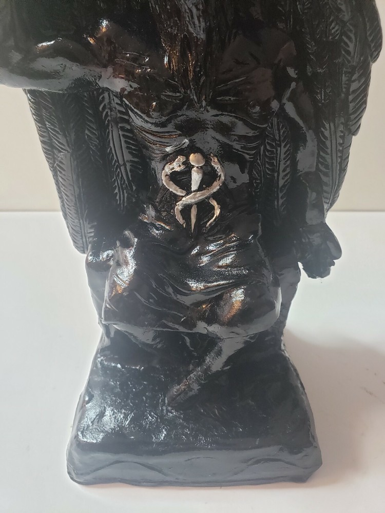 Templar Sabbatic Goat Baphomet Satan Seating Down Color Black/ Devil /Evil /10X6