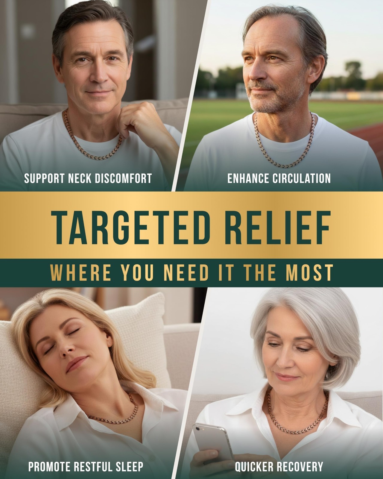 MagnetRX Copper Magnetic Necklace Ultra Strength Magnetic Copper Necklace Unisex