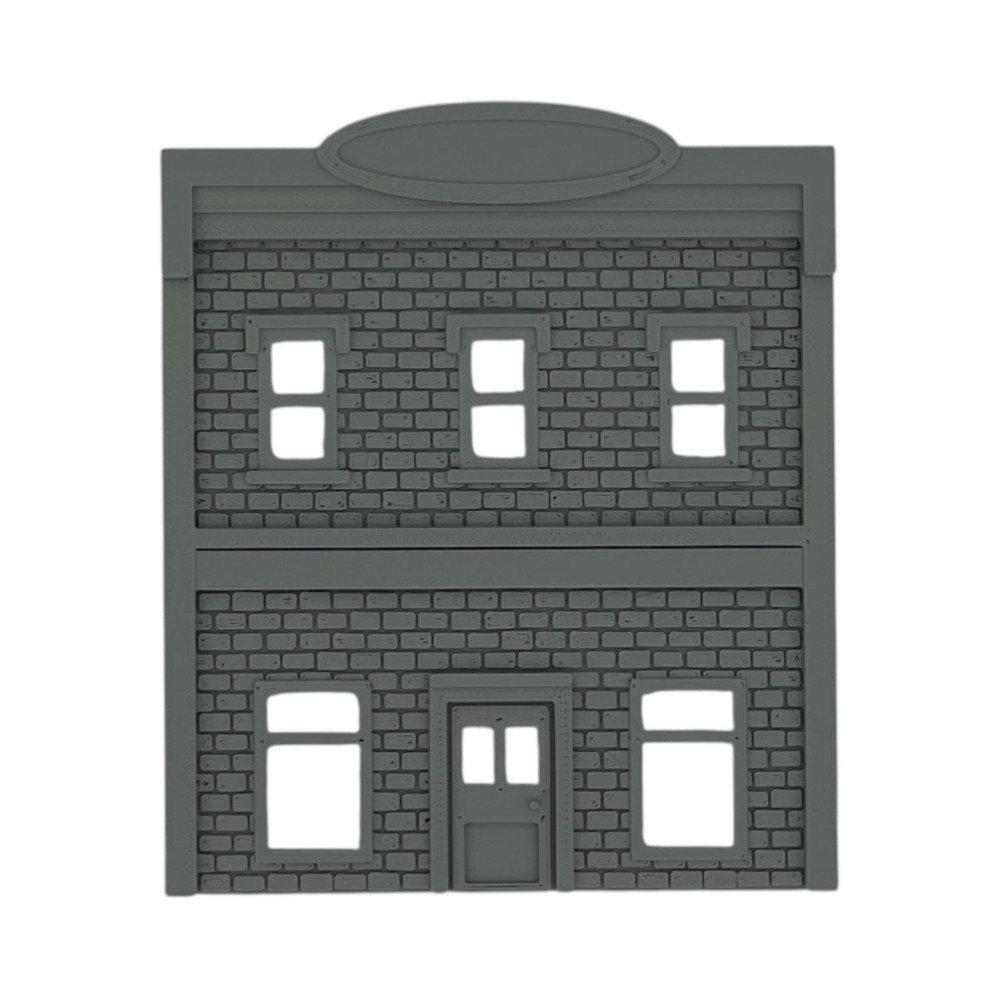 Backdrop Building BG #6 - Z Scale 1:220 - Gray