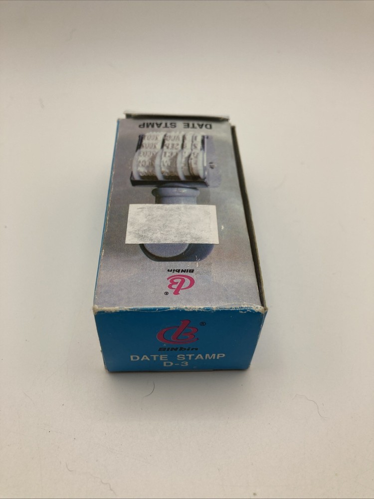 6 Digit Number Roller Stamps Small Changeable Date Personalized D-3 NIB BINbin