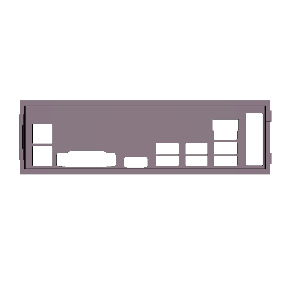 Msi A320M-A Pro Max I/O Shield, 3D Printed, IO Backplate