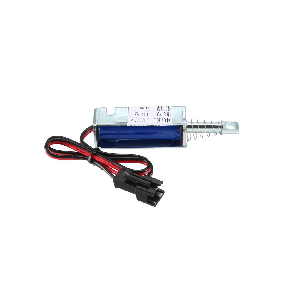 DC 12V 2A 5mm Pull Type fit Electric Lock Electromagnetic Solenoid Lock