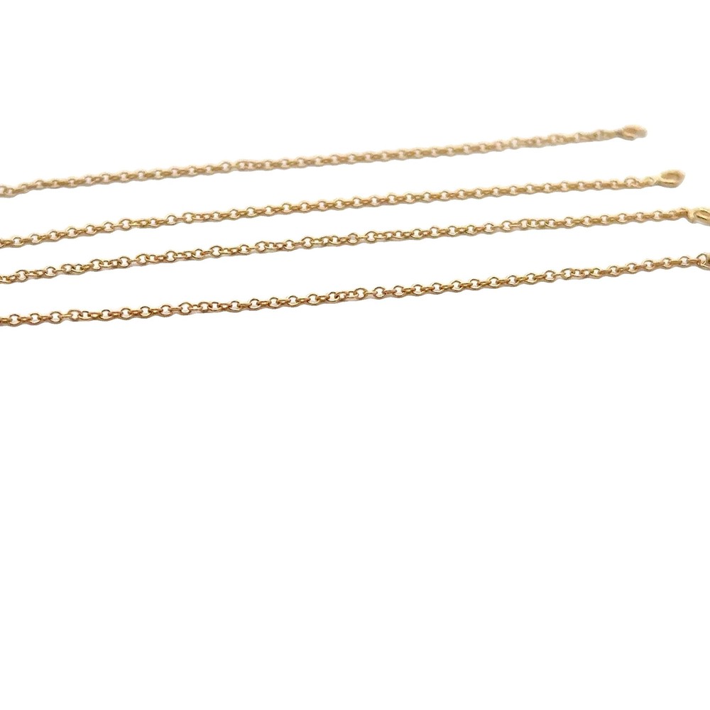 14K Gold Filled Threader Cable Chain with Ring (80mm) - 2 pcs