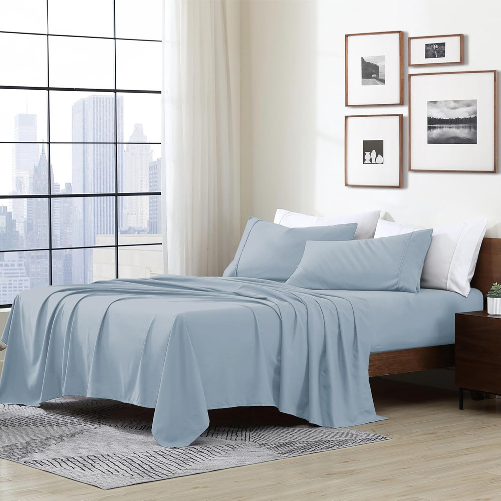 Essentials Ultra Soft Hypoallergenic Wrinkle Resistant Double Brushed Microfiber