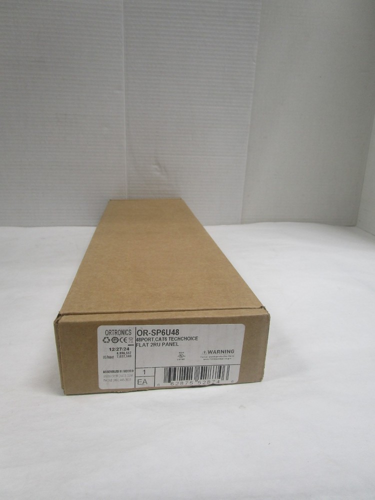 ORTRONICS TechChoice Cat6 48-Port Patch Panel OR-SP6U48 ~STSI