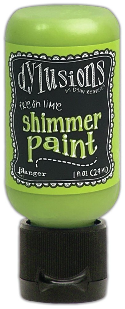 Dylusions Shimmer Paint 1oz-Fresh Lime