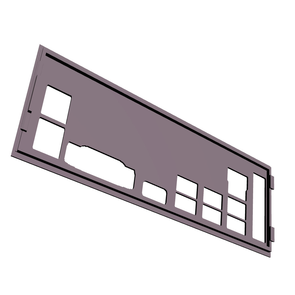 Msi A320M-A Pro Max I/O Shield, 3D Printed, IO Backplate
