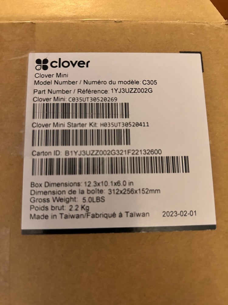 Clover Mini (Generation 3) Smart POS System