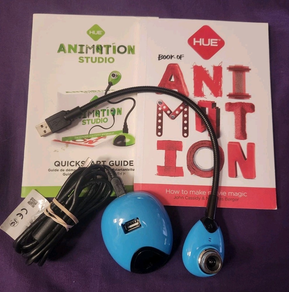 HUE Animation Studio Blue | Complete Stop Motion Animation Kit | Open Box