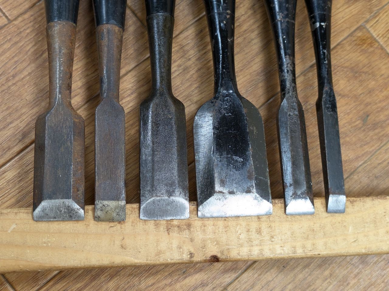 Japanese vintage chisel tataki Nomi Japan Signed Old 23.15.24.37.15.9 mm RB230