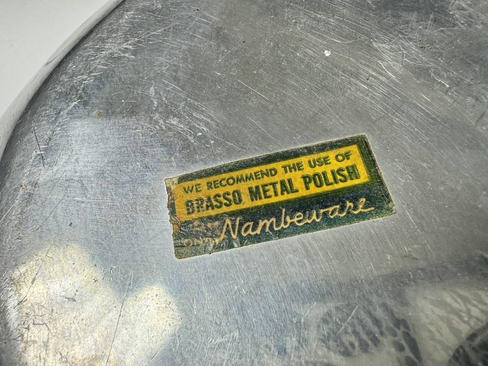 Nambe Chip & Dip Platter And Serving Dish (b92)